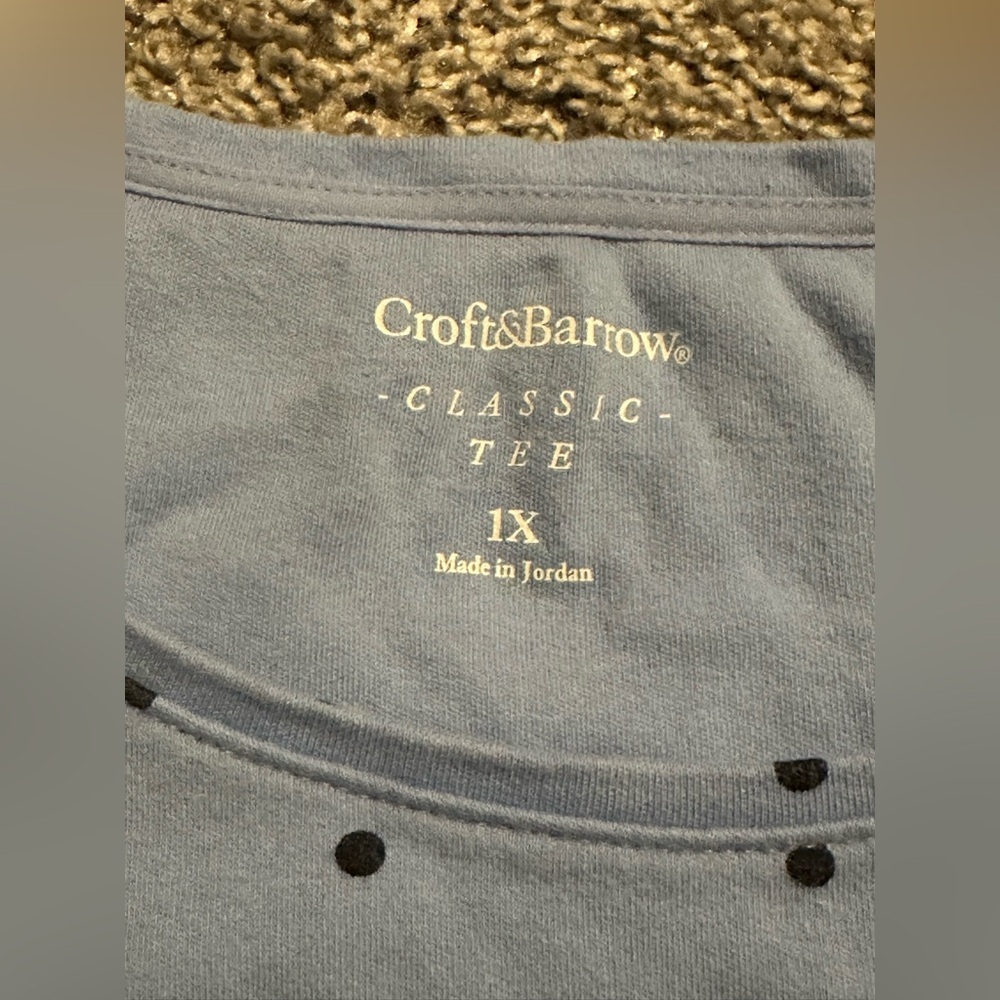Women’s Croft and Barrow Classic Tee Polka Dot - Picture 3 of 4